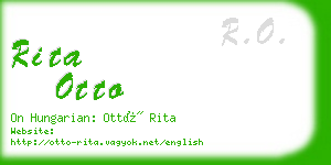 rita otto business card